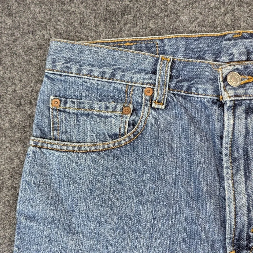 Levis 505 Regular Fit Mens Denim Shorts Blue W32 100% Cotton Medium Wash 2008